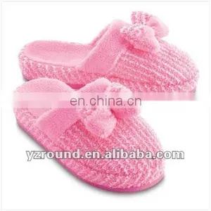 New Pink Butterfly Plush Slipper thumbnail-1