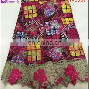 Wax Print Fabric African African Wax Prints Fabric 6 Yards Wax Lace WL035 thumbnail-3
