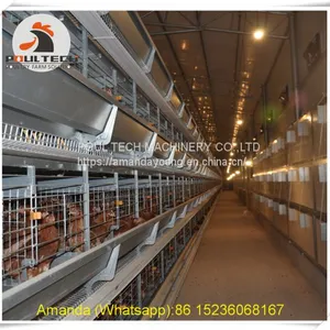 Gambia Poultry Chicken Farm Battery Chicken & Layer Cage & Chicken Coop & Laying Hen Cage in Chicken House thumbnail-2
