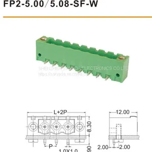 PCB Plug-in Terminal 3.5 3.81 5.08 7.5 7.62mm Terminal Block Circuit Breaker ul thumbnail-1