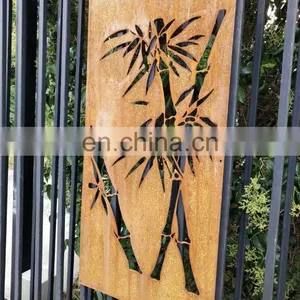 Custom Made Laser Cut Corten Steel Garden Screens thumbnail-3