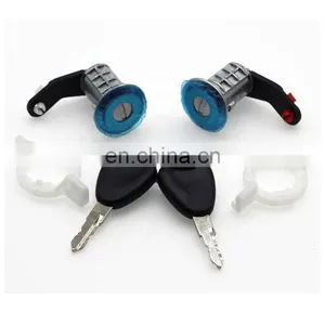 Door Lock Barrel Set With Keys 7701470944 7701470945 For INTERSTAR RENAULT MASTER thumbnail-1