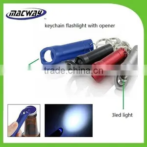 Aluminum Waterproof Gift Mini Keychain Light Bottle Opener thumbnail-1