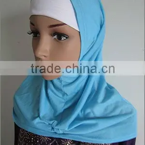 A493 Clearance SOLID COLOR TWO PIECES ISLAM HEADWEAR,MUSLIM HIJAB thumbnail-1