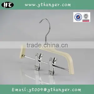 HA6888 Cheap Laminated Wood Hanger Coat Hanger With Clips thumbnail-5