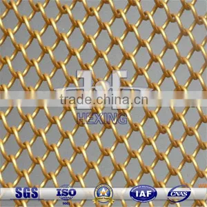6*6mm Hole Fashion Decorative Metal Wire Mesh Roller Blind thumbnail-1