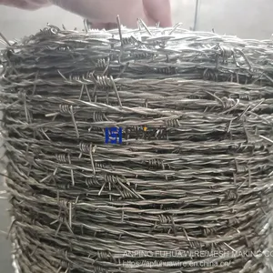 Alternation Torsion Galvanized Barbed Wire Gauge 16.5 Lenght 400m for Barbed Wire Fencing thumbnail-3