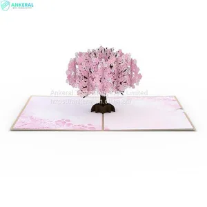 2022 Best Sellers Cherry Blossom 3D Pop-up Cards Birthday Greeting Cards for Mom thumbnail-2