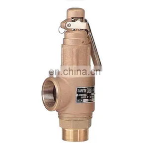 COVNA DN20 3/4 Inch PN16 High Pressure BSP Thread Spring Loaded High Lift Brass Steam Boiler Safety Valve thumbnail-1