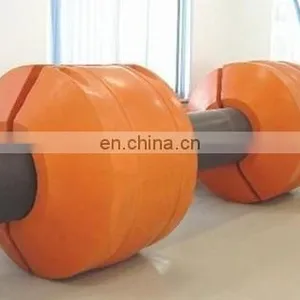 Marine MDPE/HDPE Plastic Floating Dredging Pipe Barrier Buoy thumbnail-2