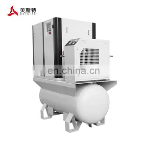 Permanent Magnet All in One Screw Compressor 7.5/11/15/22kw Air Cooling Combined Screw Air Compressor for Sale thumbnail-2