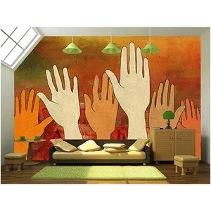 Custom Watercolor 3D Photo Wallpaper Drawn Talisman Lacota Tribe Wall Painting Living Room Sofa TV Background Mural Wall Paper Drop Ship thumbnail-2