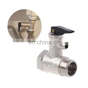 Electric or Solar Water Heater Brass Safety Valve 1/2