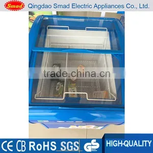Glass Door Portable Ice Cream Freezer for Supermarket thumbnail-1