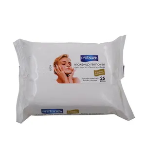 OEM 25pcs Female Makeup Remover Wet Wipe Biodegradable Wet Tissue Deep Cleansing Wet Towel OEM thumbnail-2
