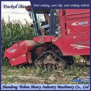 Harvester Modified Rubber Track Chassis for Rainy Season Anti Sinking Vehicle thumbnail-4