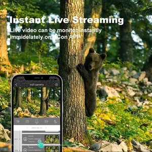 Ringsee 4G Hunting Camera 4MP 1080P Animal Trap Camera Waterproof Night Vision Trail Hunting Camera With 7800mAh Battery thumbnail-3