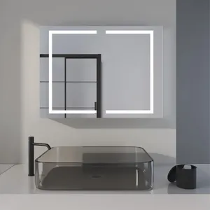 SmartLED Anti-Fog Wall-Mounted Mirror Cabinet With Touch-Sensor for Bathroom Beauty Salon Club Resort Hotel Bluetooth thumbnail-2