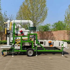 5XFZ-10 Combined Wheat Seed Cleaning and Grading Machine Barley Naked Oats Buckwheat Fine Cleaner With Gravity Separator Wind Sorter thumbnail-4