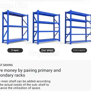 Epoxy Powder Coated Garage Shelving - Multi-tier Boltless Racking System With Floor Protective Feet-China Factory Wholesale for Australia thumbnail-2