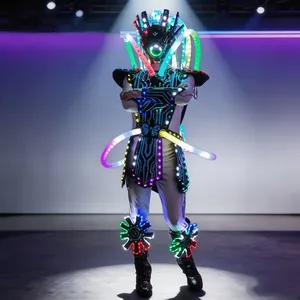 Next-Gen LED Cyborg Tron Predator Suit: Professional Futuristic Robotic Armor With Integrated Laser Technology for Stage & Nightclubs thumbnail-3