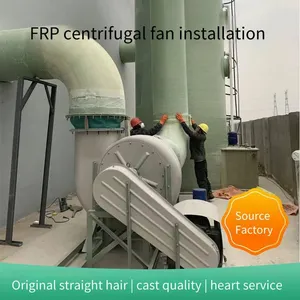 F4-68 Frp Centrifugal Fan, Variable Frequency Anti-corrosion Centrifugal Ventilator, Roof Duct Suction Fan thumbnail-2