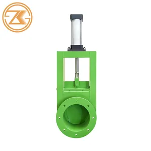 Pneumatic Sealed Slide Gate With Limit Switch For Silo Dry Powder Conveying Line Emergency Isolation Unit thumbnail-3