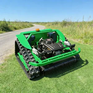 Remote Control Lawn Mower Lawn Mower Robot Crawler 600mm Cut 45 Degree Slope 200m Remote for Football Field thumbnail-1