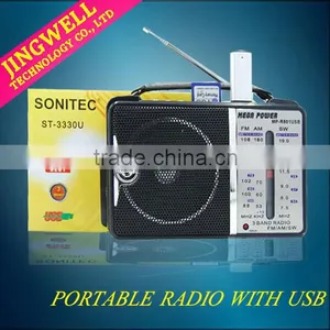 Small Usb Sd Am /fm/ Sw Radio With Built-in Speaker thumbnail-1