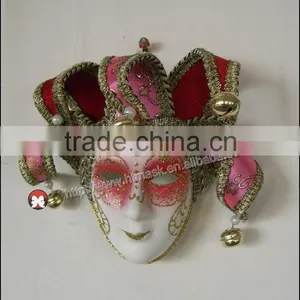 Home Decoration Mask Very Funny Hand Craft Antique Dacron Lacquer Small Decoration Unique Gift Mask thumbnail-3