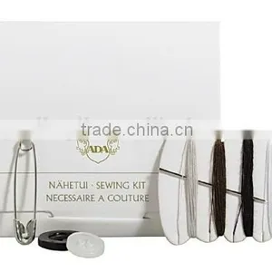 Small Cute Sewing Box Hotel Sewing Kit in Plastic Box /cheap Hotel Sewing Kit Set thumbnail-1