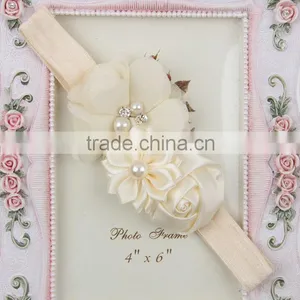 2016 Baby Girl Hair Accessories Various Flower Elastic Headband for Kids Handmade Baby Headbands thumbnail-5
