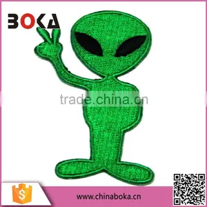BOKA Embroidery Green Little Frog Patches Factory Direct Sell Applique thumbnail-1