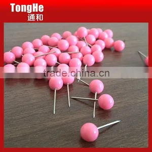 Cute Pink 6mm Ball Head Map Tacks thumbnail-1