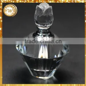 Modern Best Selling Flat Round Crystal Perfume Bottle thumbnail-1