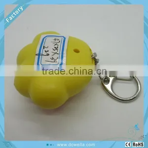 Hot LED Light Paw Shape Plastic Custom Sound Keychain thumbnail-4