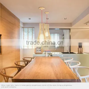 Modern Vintage Fancy Style Wood Pendant Lamp Lighting JK-8005B-03 Wooden LED Pendant Light thumbnail-1