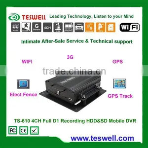 Shenzhen GPS,Wireless Cellular Mobile Security DVR Record up to 4 Analog Cameras thumbnail-2
