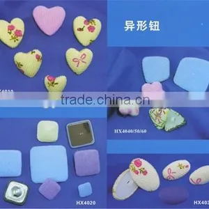 Uneven Shape Fabric Covered Button -- F1411 thumbnail-2