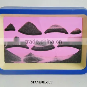 Many Hills Flowing Sand Art Scenery Pink thumbnail-1