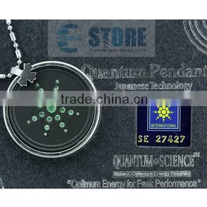 Green Crystal Japanese Quantum Energy Pendant Quantum Necklace Pendant Charms Pendant thumbnail-2
