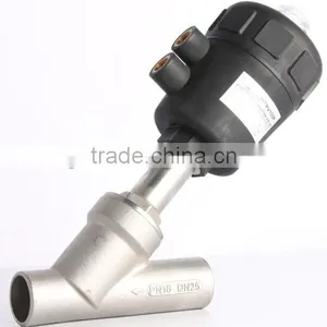 Plastic Head Weld Ends Angle Pneumatic Valve thumbnail-1