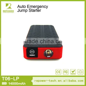 14000mAh High Capacity With Long Cycle Life , 12V Portable Jump Starter Power Bank thumbnail-2
