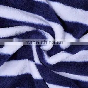 Men Women Plus Size Coral Fleece Navy Stripe Warm Bath Robe Pyjama Dressing Gown Sleepwear Bathrobe For Couples thumbnail-6