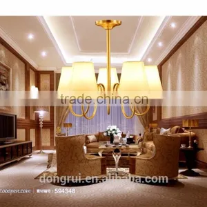 American Morden Style Classical Full Copper Lighting Chandelier For High Ceiling 3 Heads 291-8H thumbnail-1