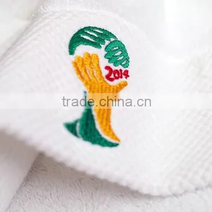 GaoYang Towel Factory100% Cotton Dobbby White Hotel Towel Embroidery Logo Hotel Gift Face Towel thumbnail-6