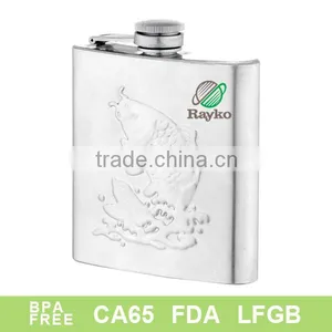 Hot Sell Mini Stainless Steel Hip Flask Eith Metal Lid thumbnail-1