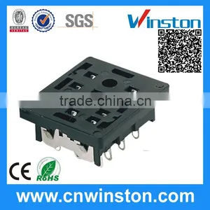 PY-11 Miniature Black Color 300V 7A 11 Pins Timer Industrial Relay Socket With CE thumbnail-1