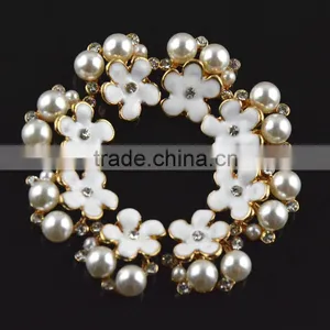 Daisy Flower Pearl Embellishment Flat Back,DIY Rhinestone Accessories thumbnail-1