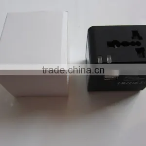 US EU UK AU Plug 5V 2.1A 2 USB Worldwide Universal Travel Adapter Charger thumbnail-2